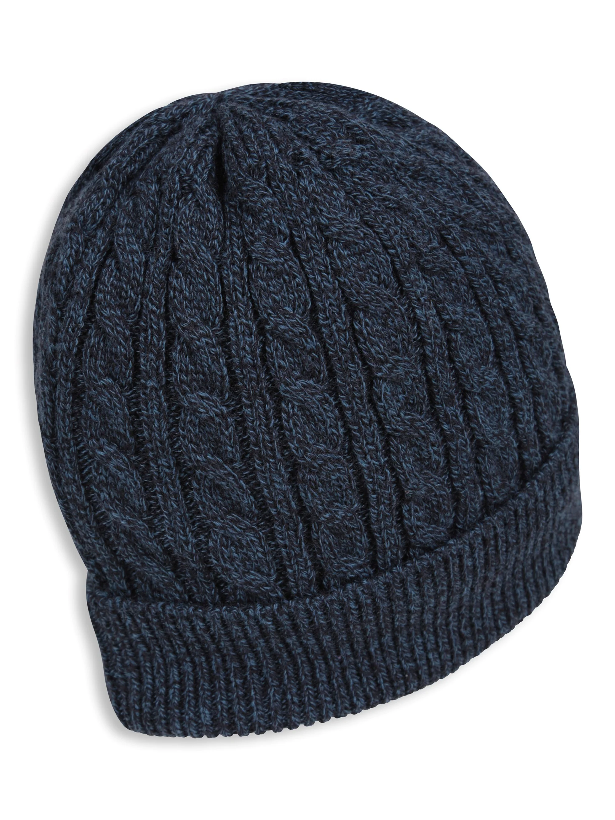 EMS Drew Mens Fur Lined Cable Beanie - Image 13