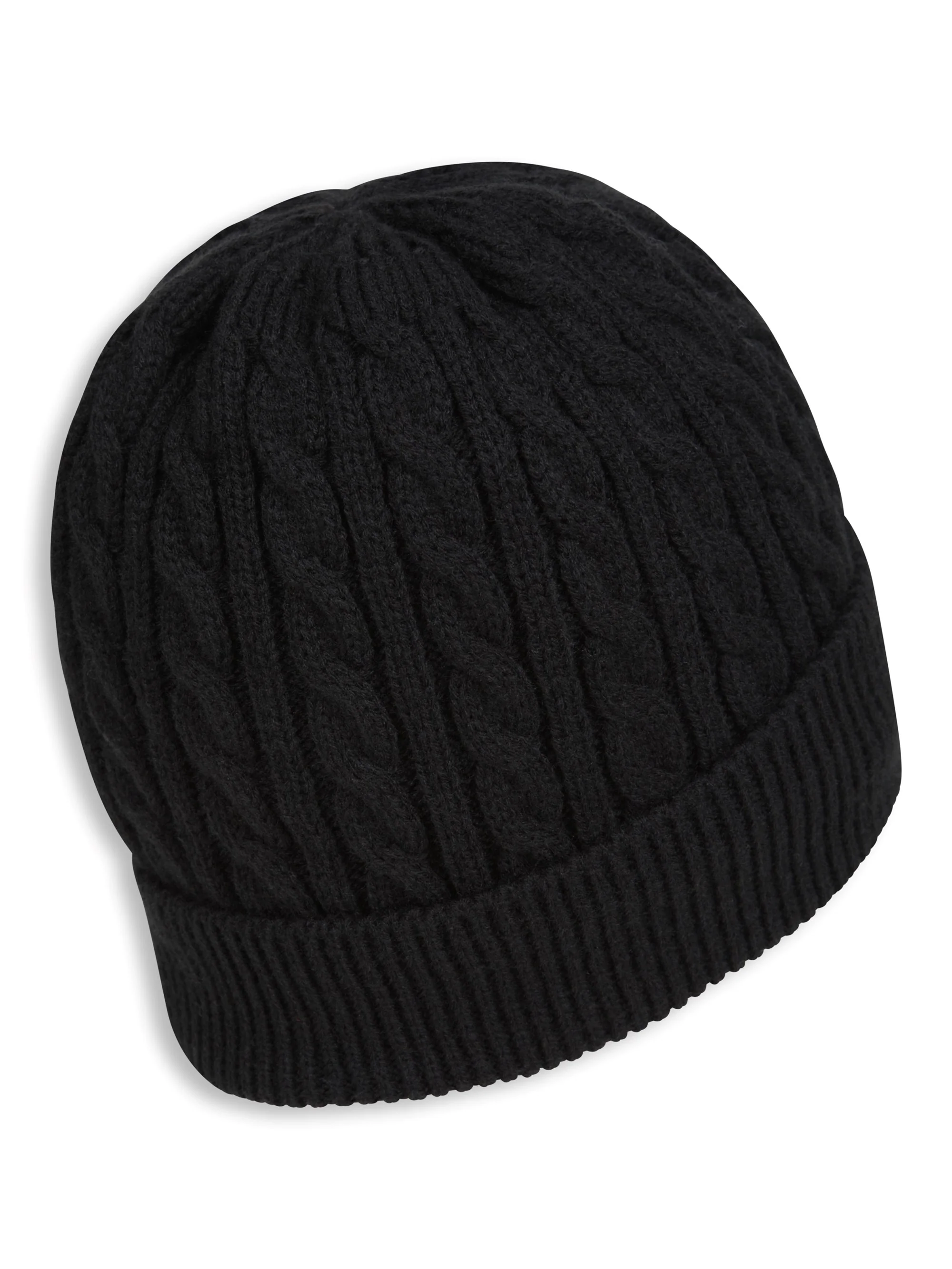 EMS Drew Mens Fur Lined Cable Beanie - Image 4