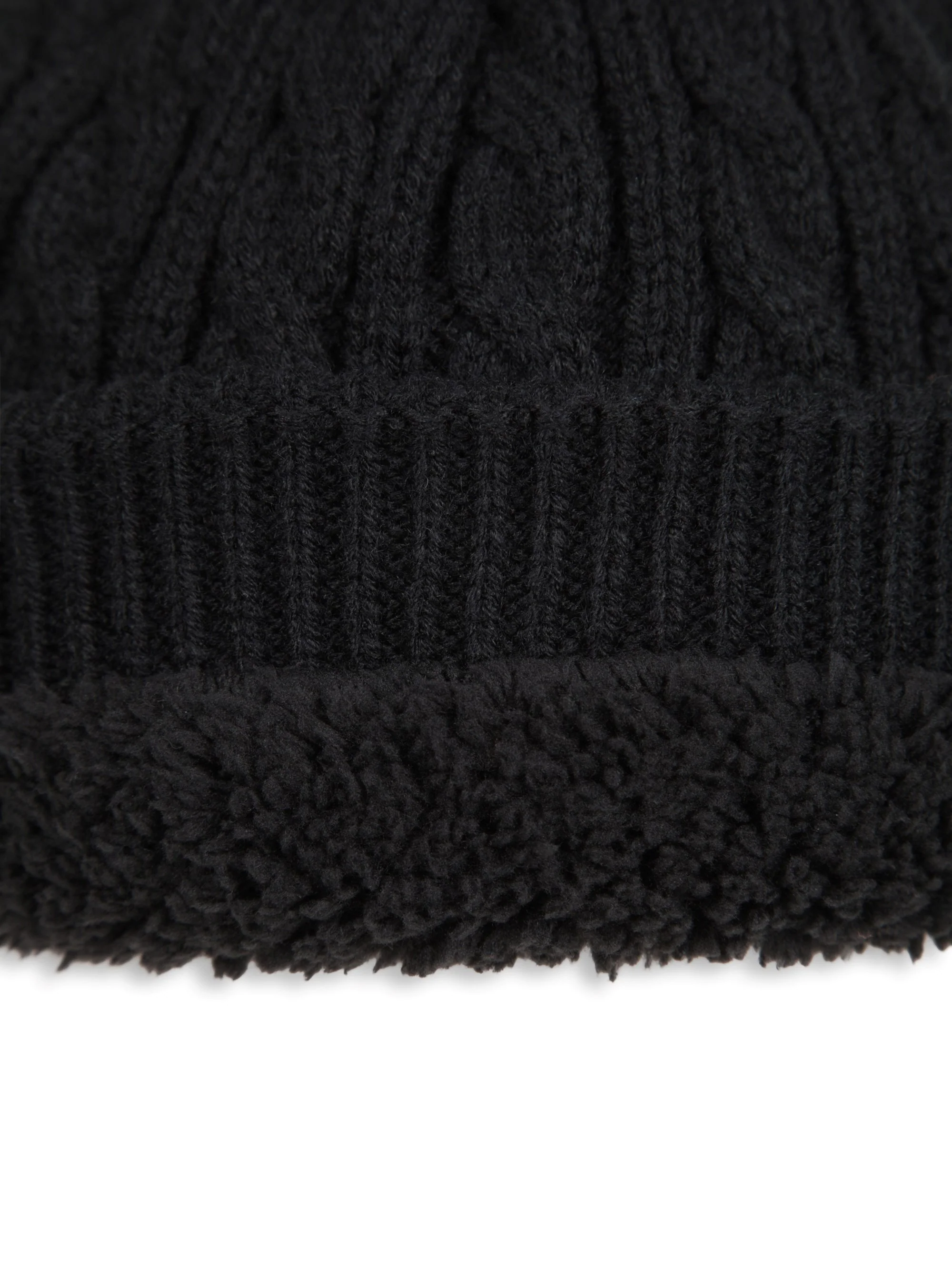 EMS Drew Mens Fur Lined Cable Beanie - Image 8