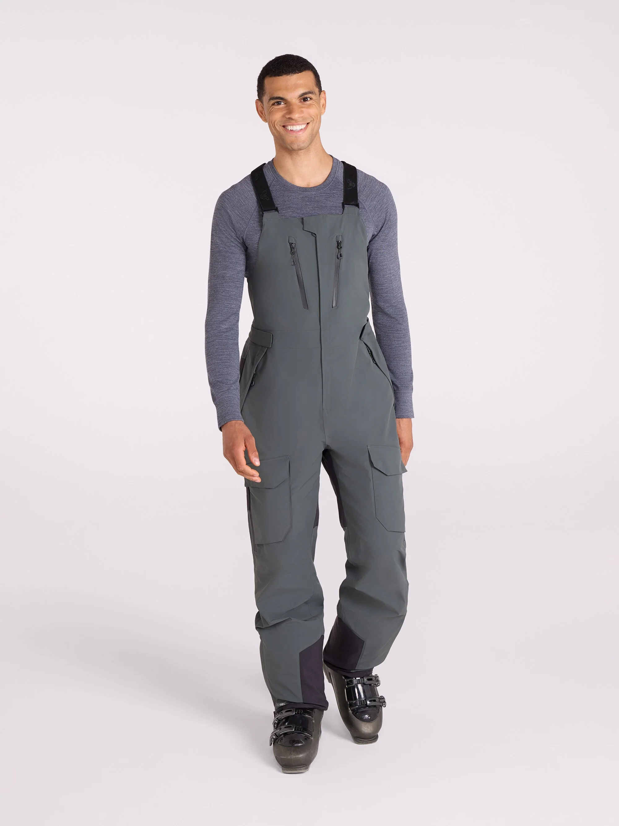EMS Ellamau Mens 3 Layer Waterproof Bib Front Ski Pant - Image 12