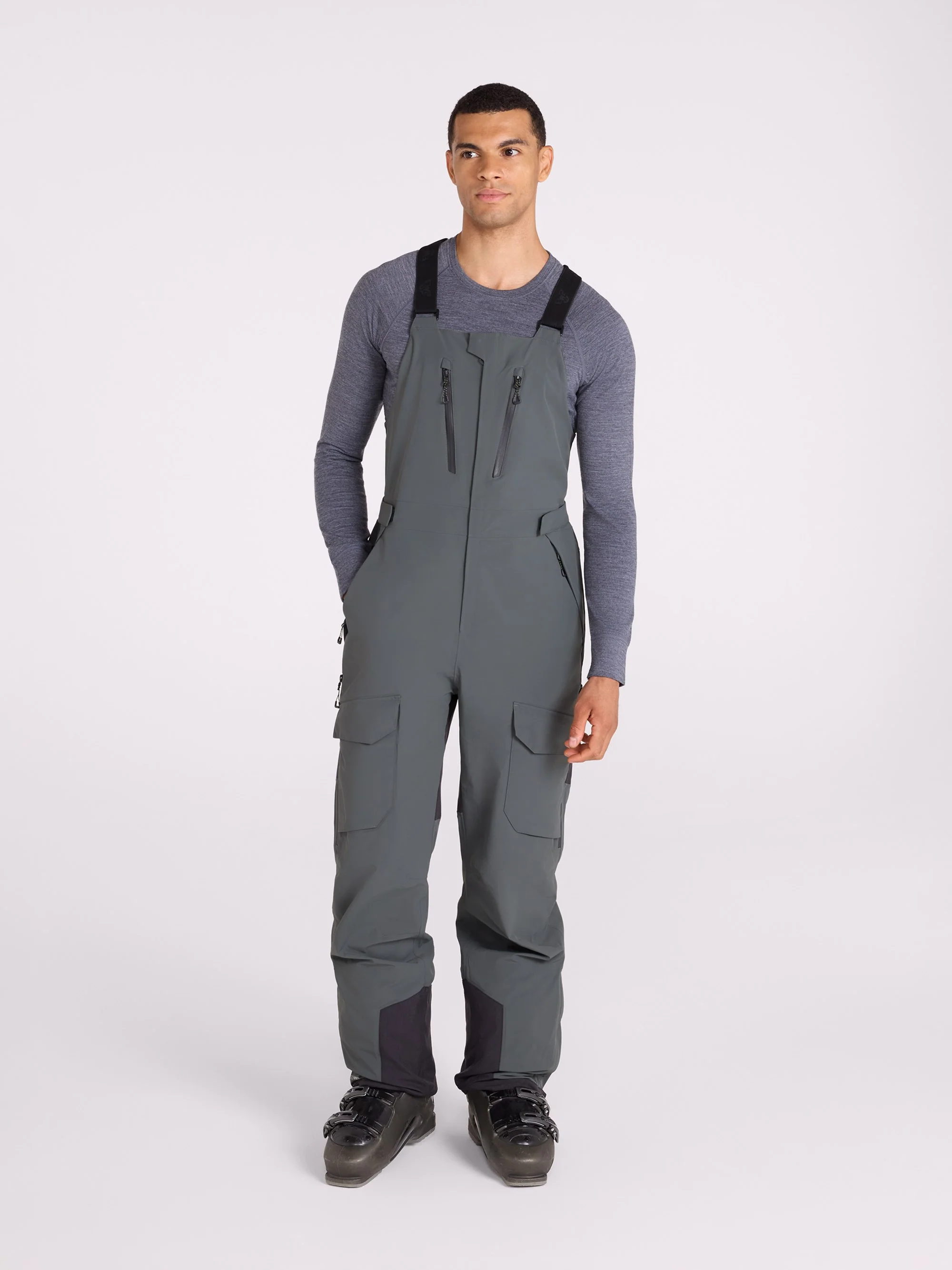 EMS Ellamau Mens 3 Layer Waterproof Bib Front Ski Pant - Image 15