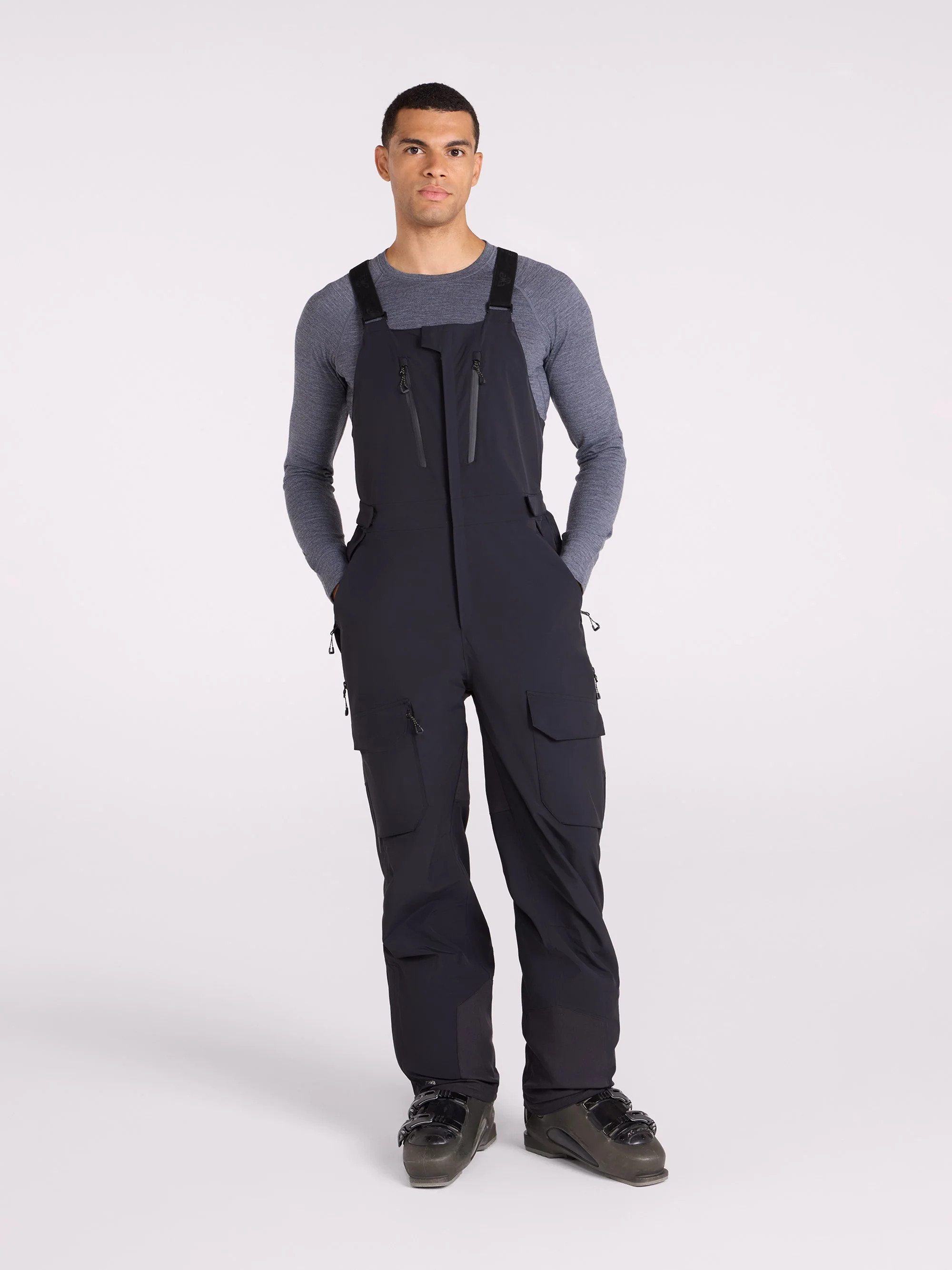 EMS Ellamau Mens 3 Layer Waterproof Bib Front Ski Pant - Image 3