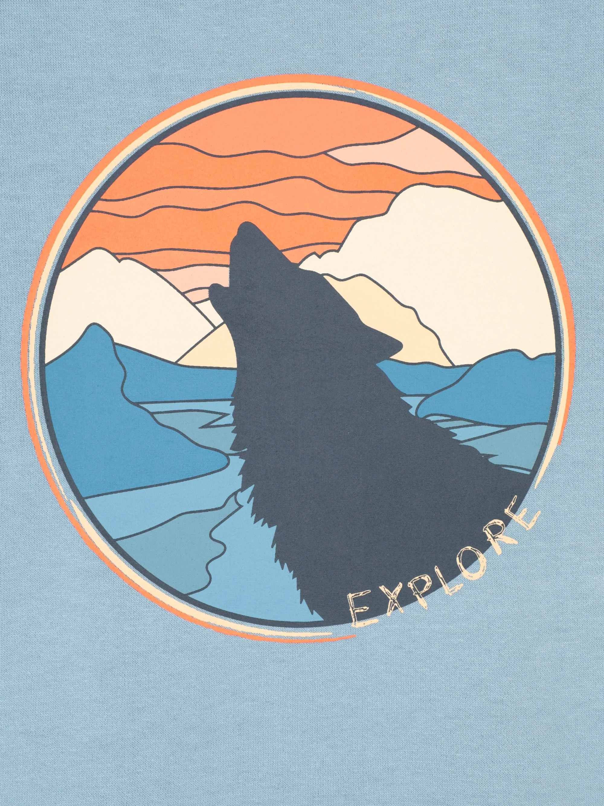 EMS Howling Wolf Kids Hoodie - Image 6