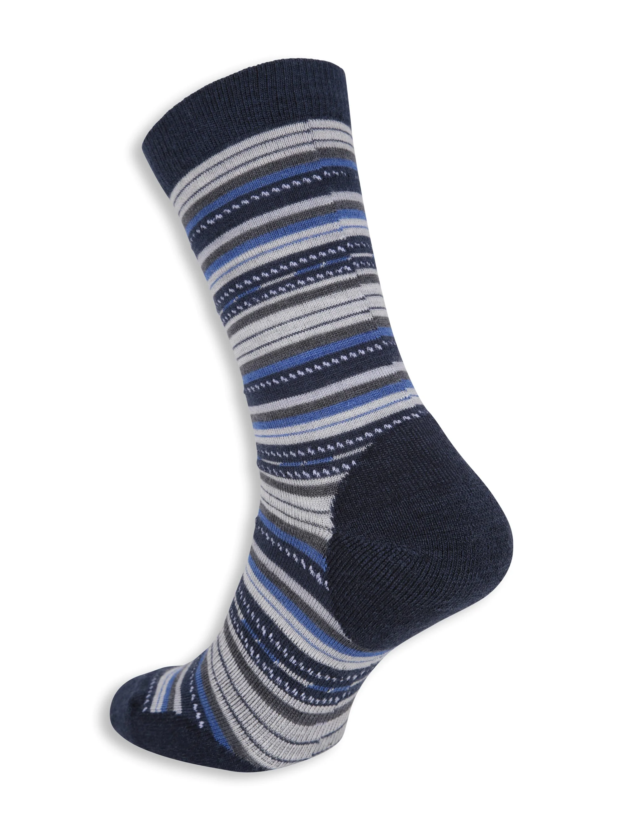 EMS Mens Striped Merino Everyday Crew Sock - Image 2