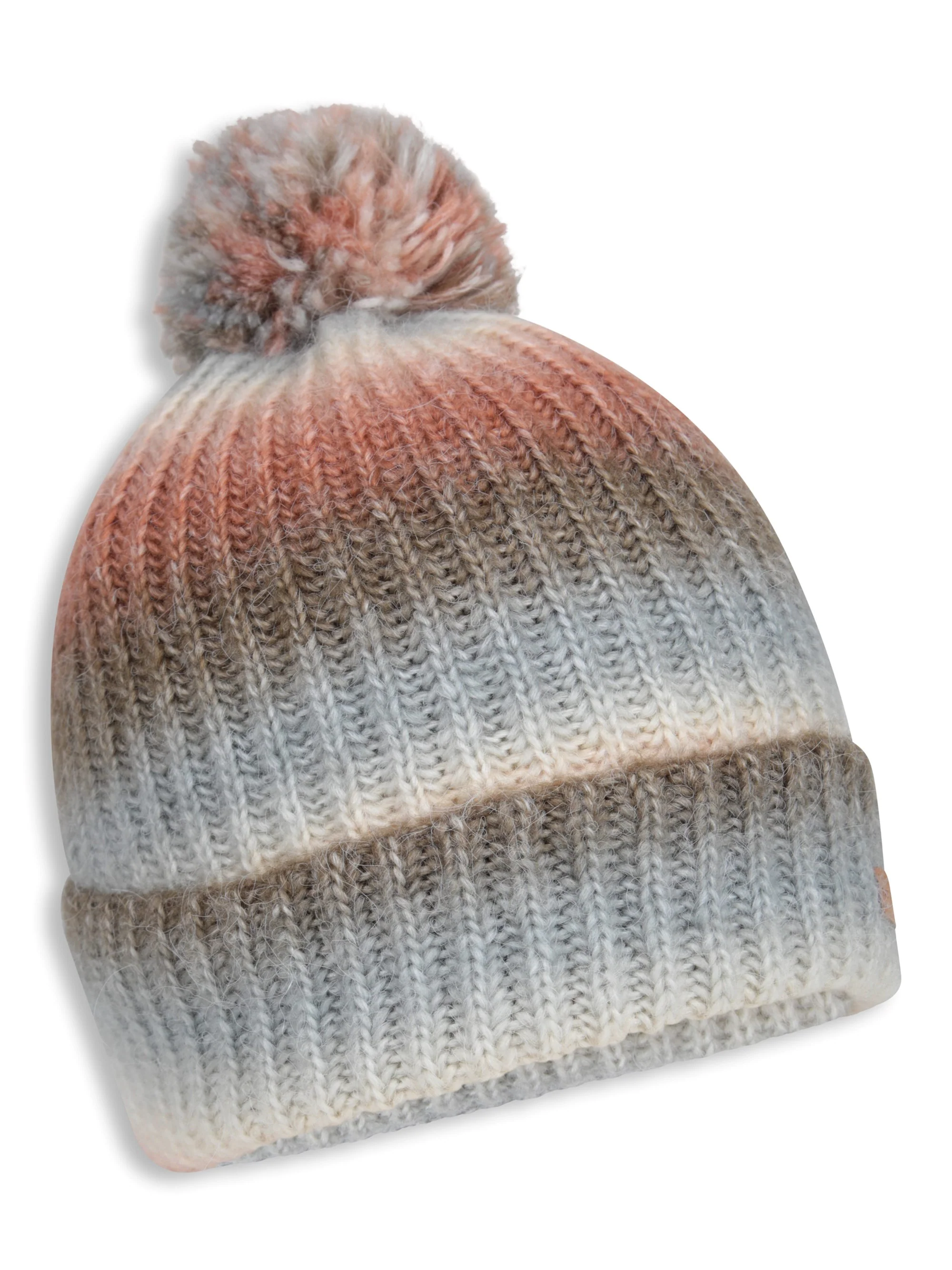 EMS Mia Womens Lined Ombre Pom Beanie - Image 3