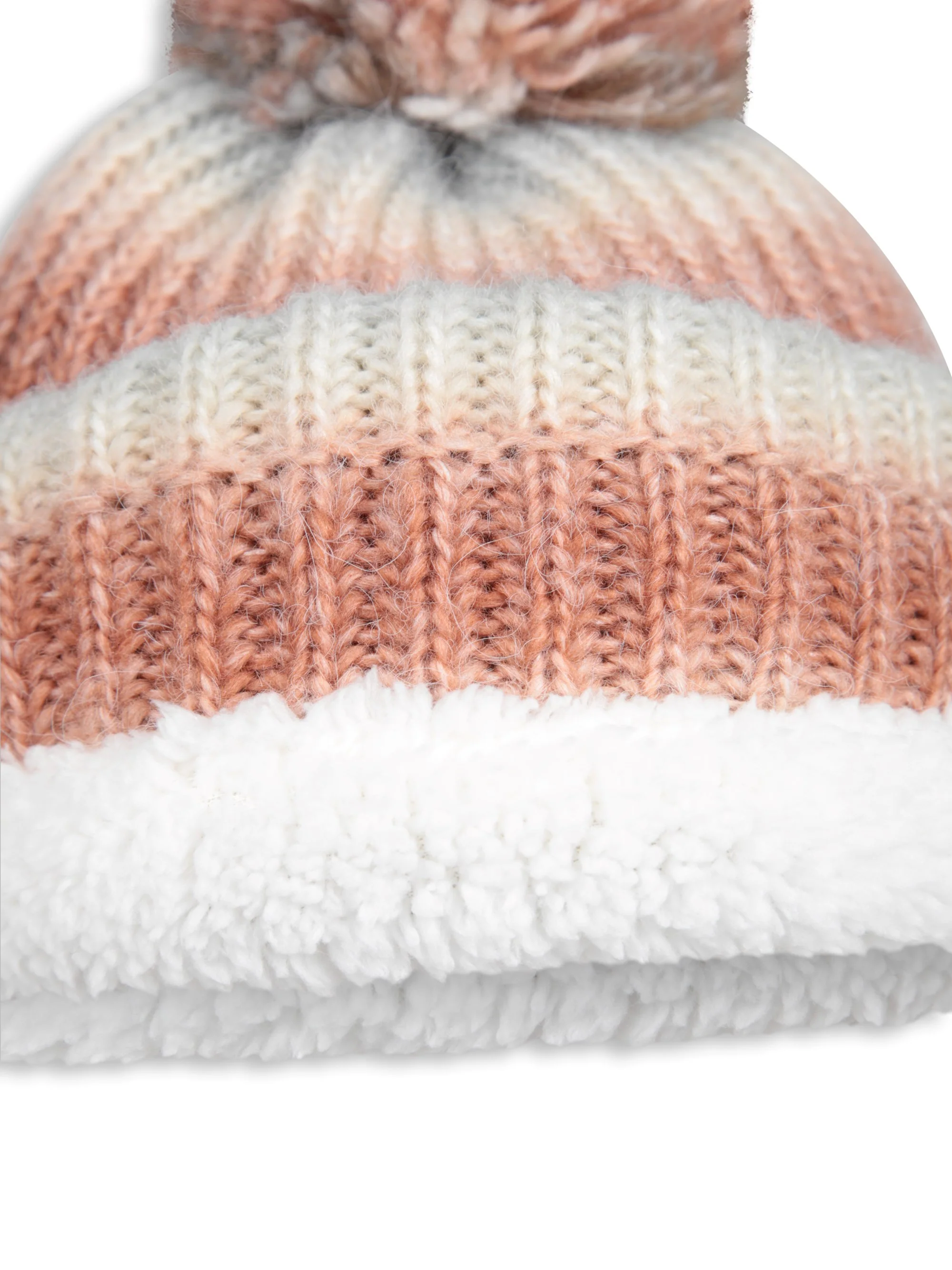 EMS Mia Womens Lined Ombre Pom Beanie - Image 8