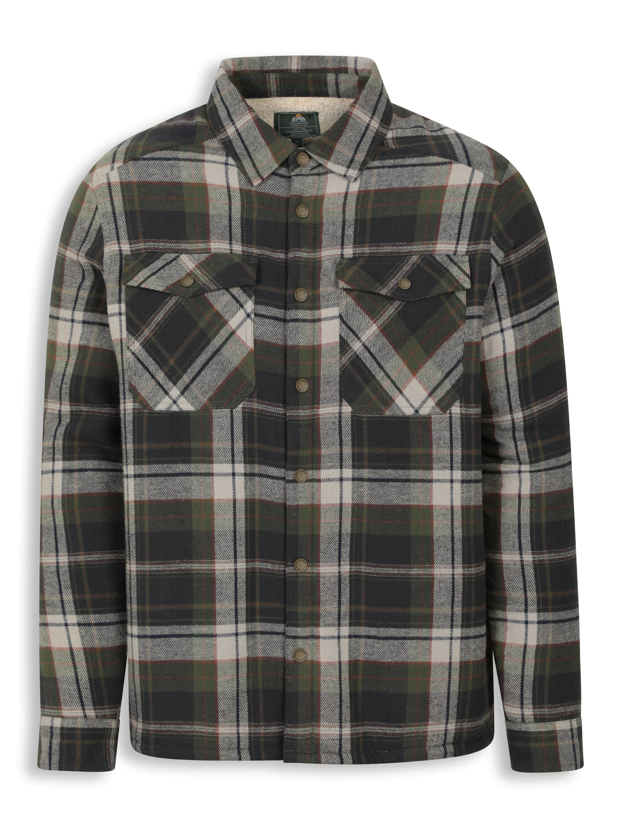 EMS Pinn Mens Borg Lined Flannel Shirt - Image 4