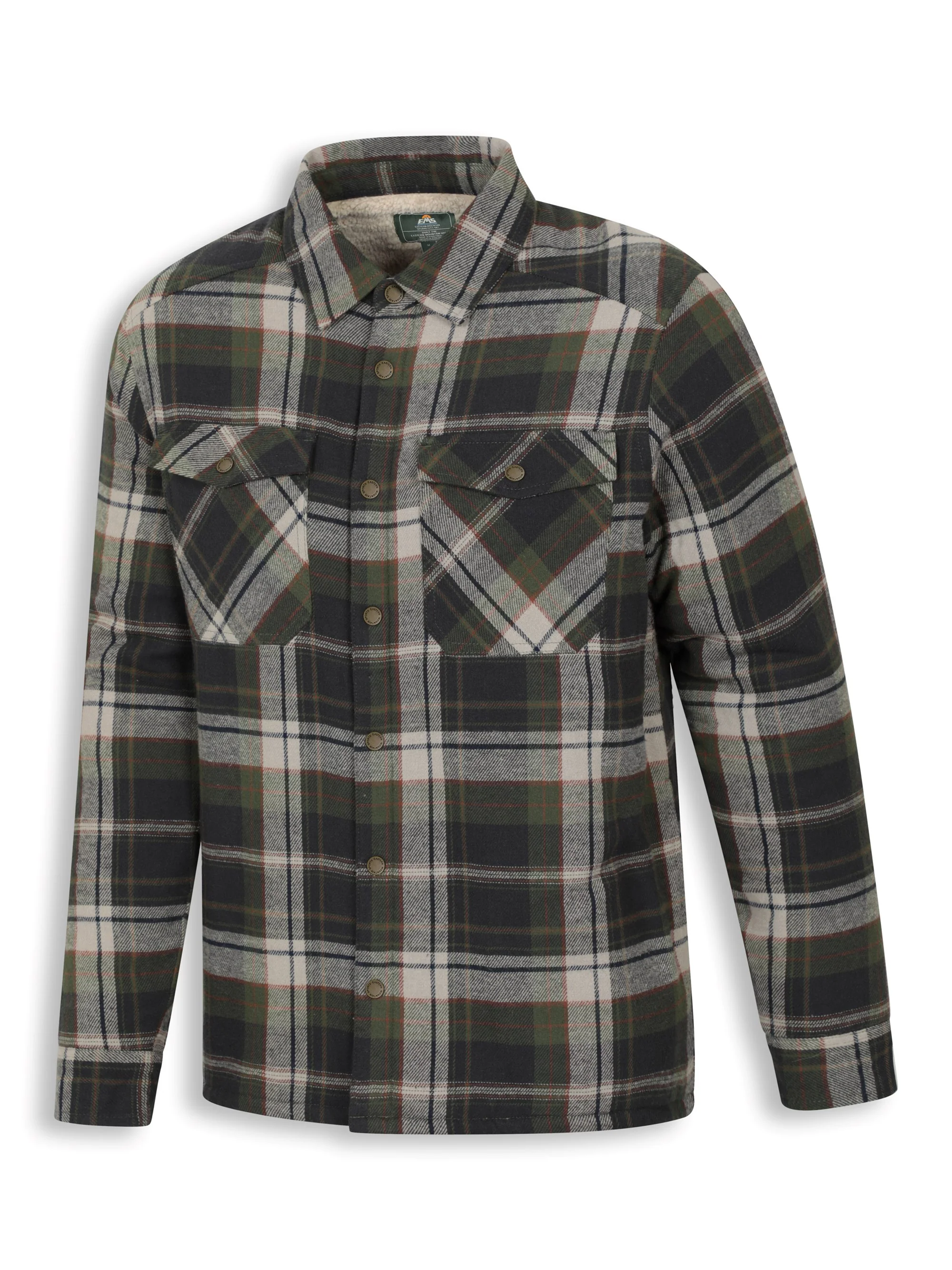EMS Pinn Mens Borg Lined Flannel Shirt - Image 7