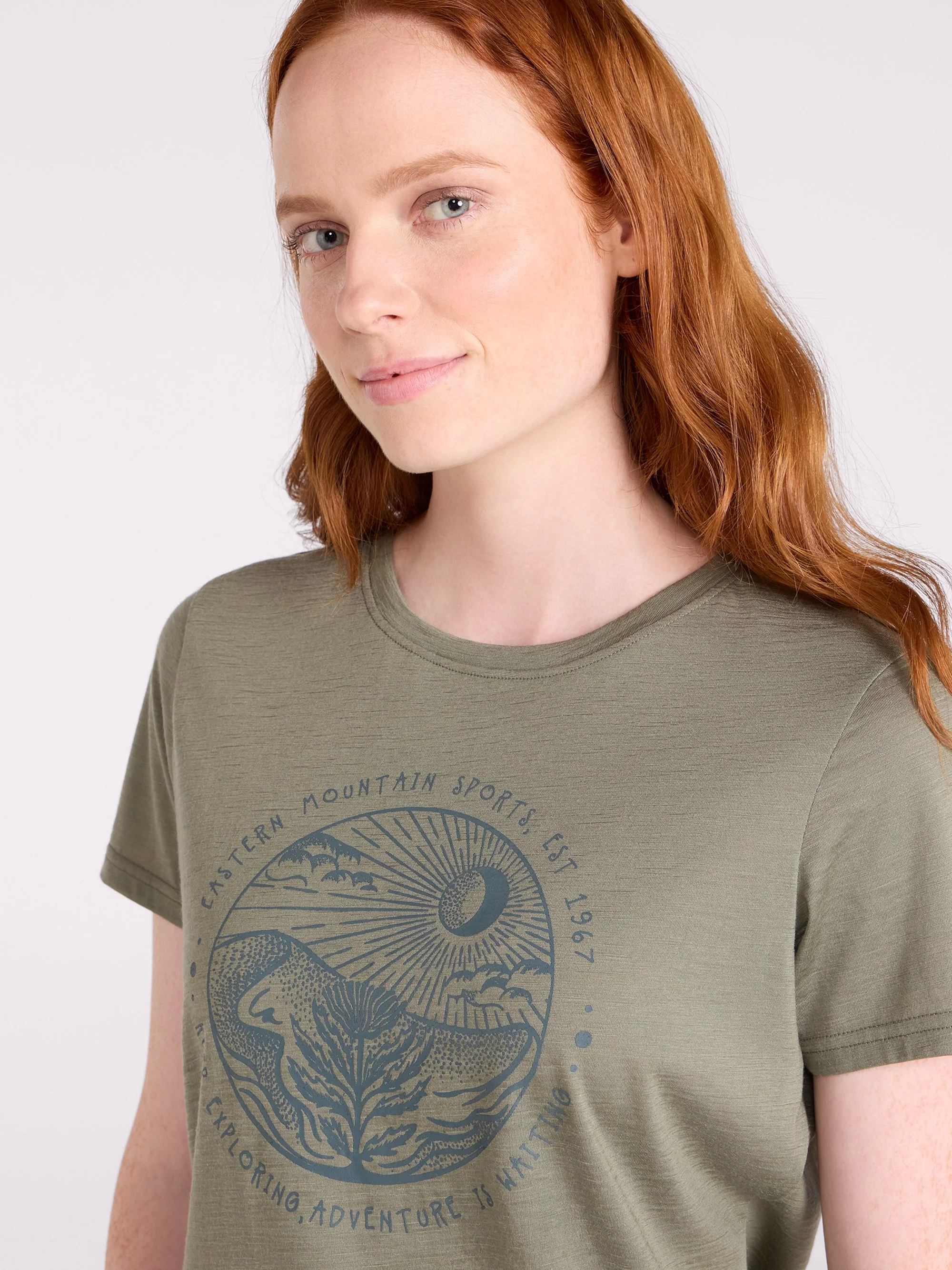 EMS Quest Womens Printed Thermal Short Sleeve Top - Image 3