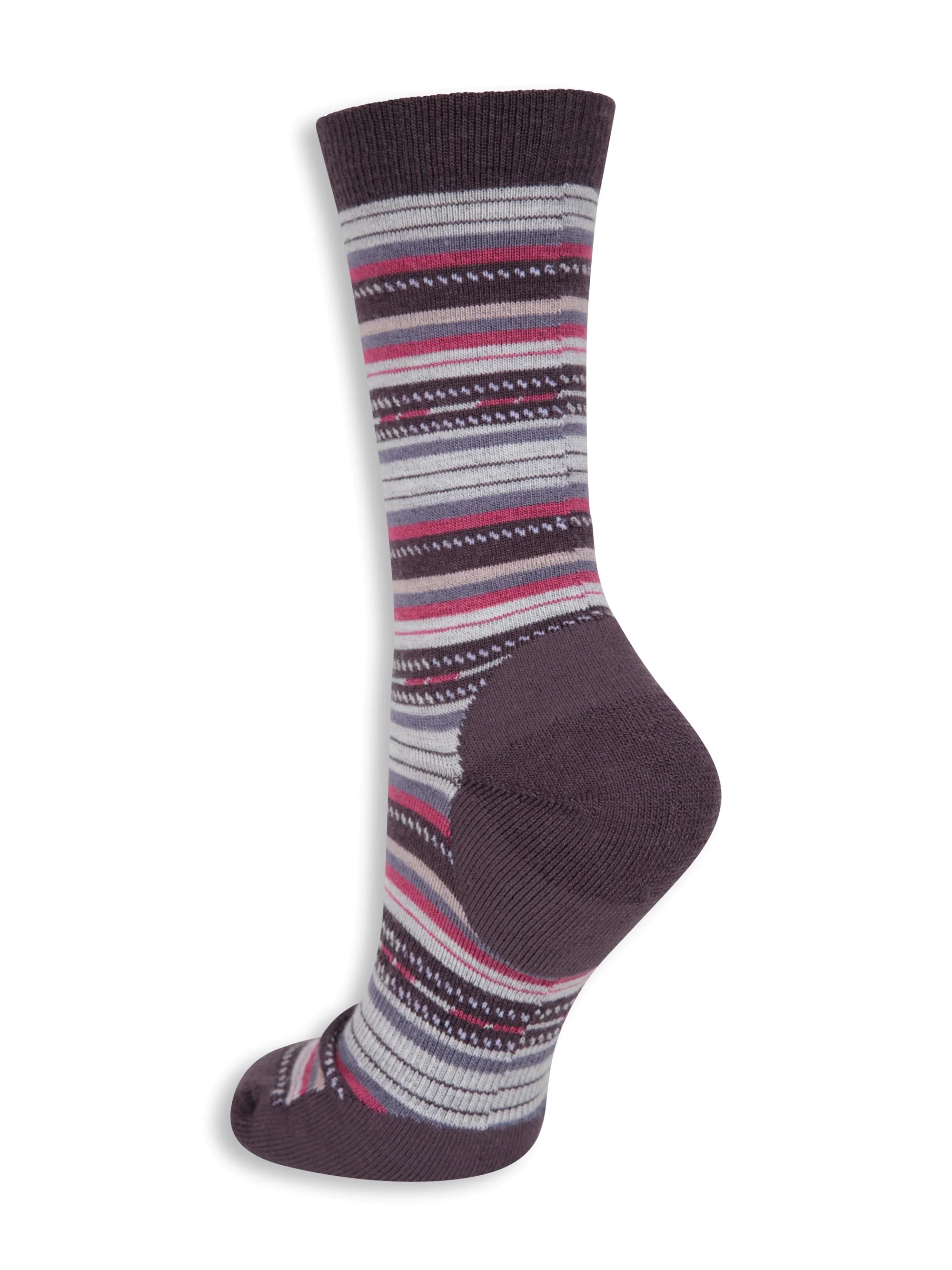 EMS Striped Merino Womens Everyday Crew Sock - Image 2