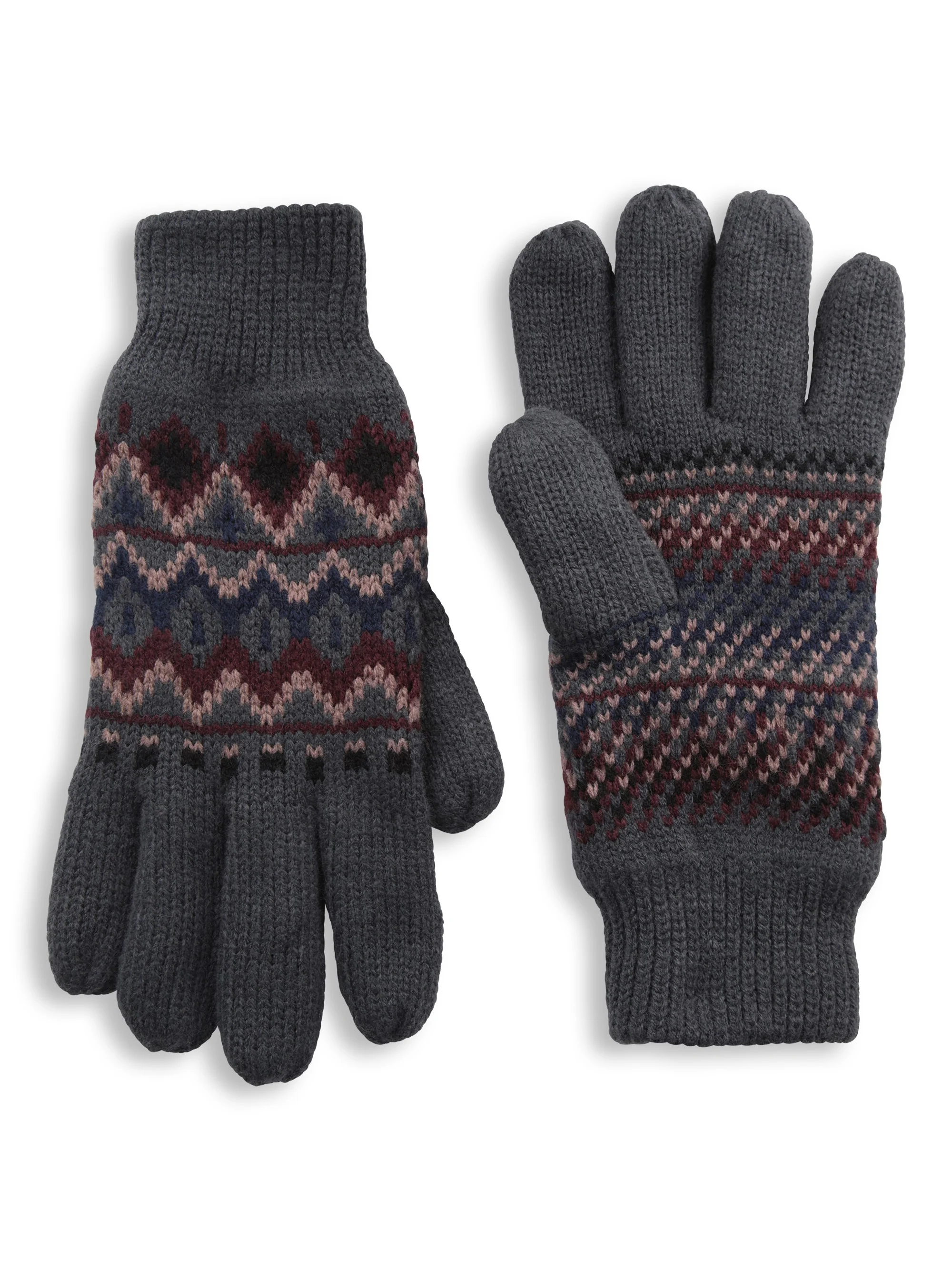 EMS Thinsulate Mens Fairisle Gloves - Image 2
