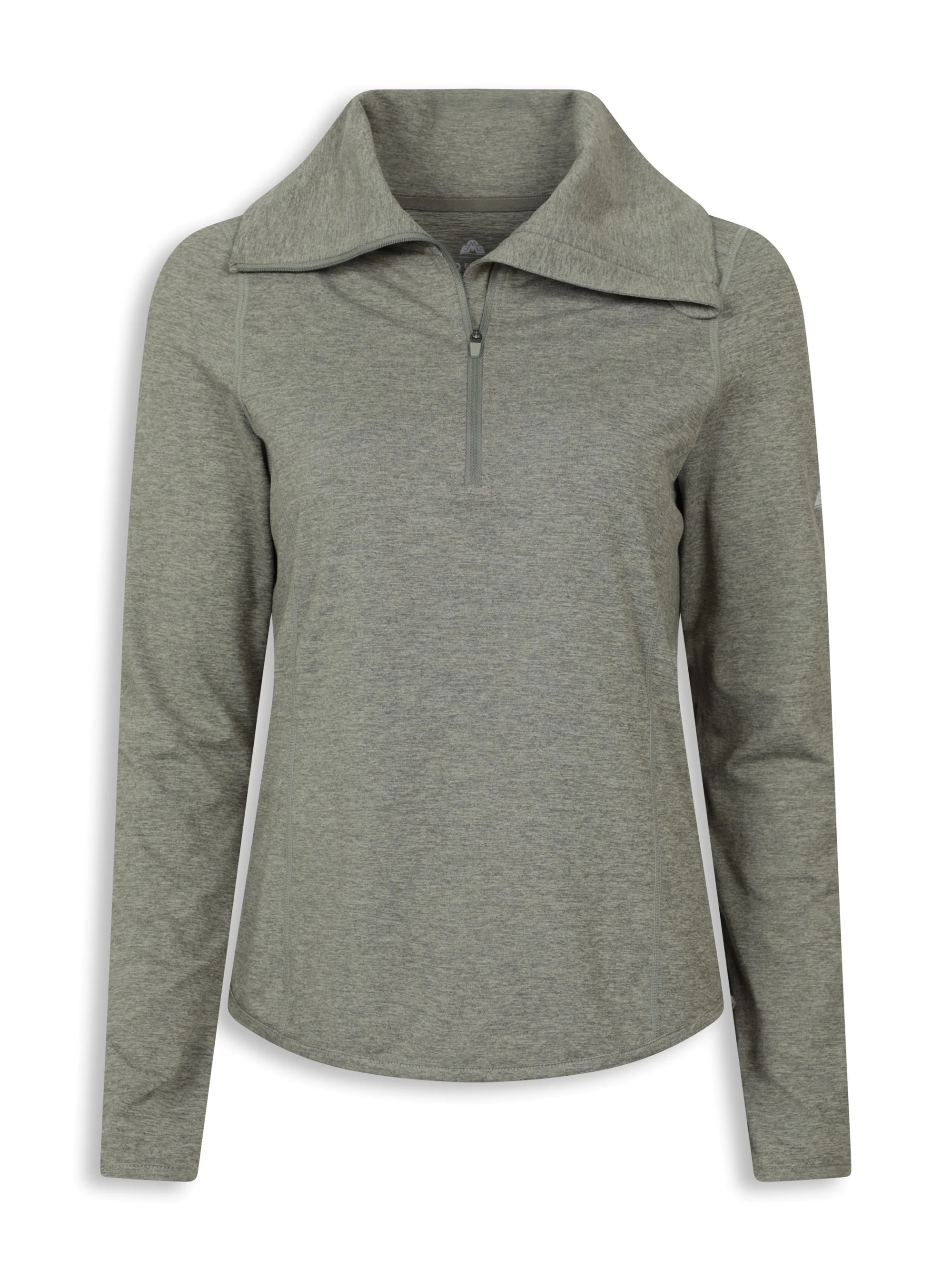 EMS Womens 1/4 Zip Melange Midlayer - Image 4