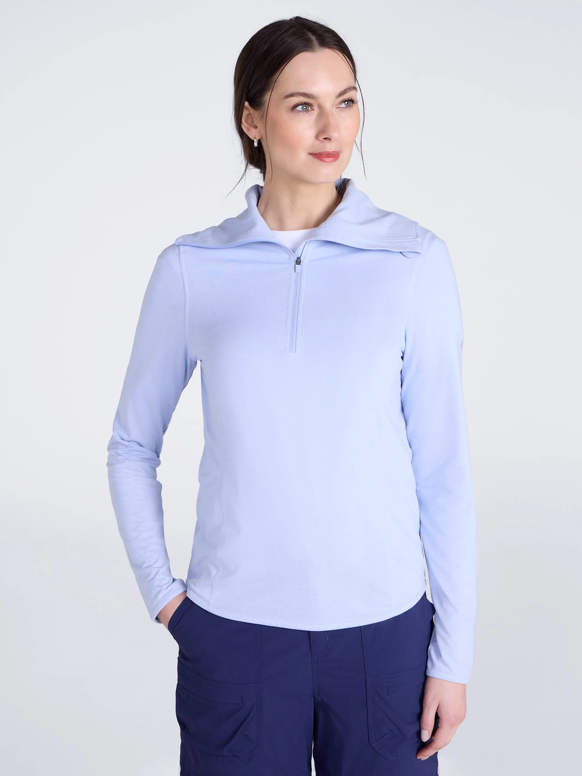 EMS Womens 1/4 Zip Melange Midlayer - Image 7