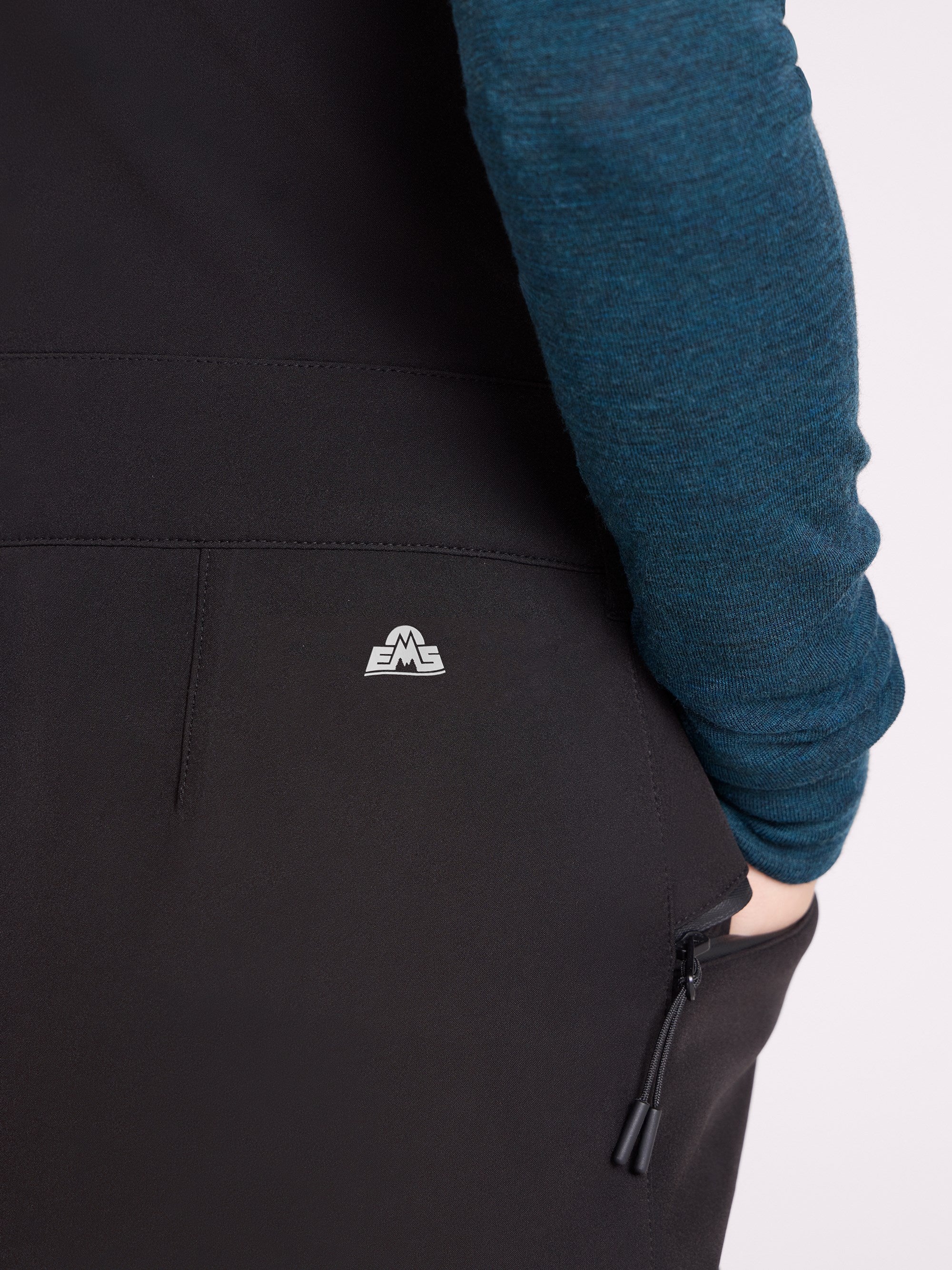 EMS Womens Softshell Bib Front Ski Pants - Image 3