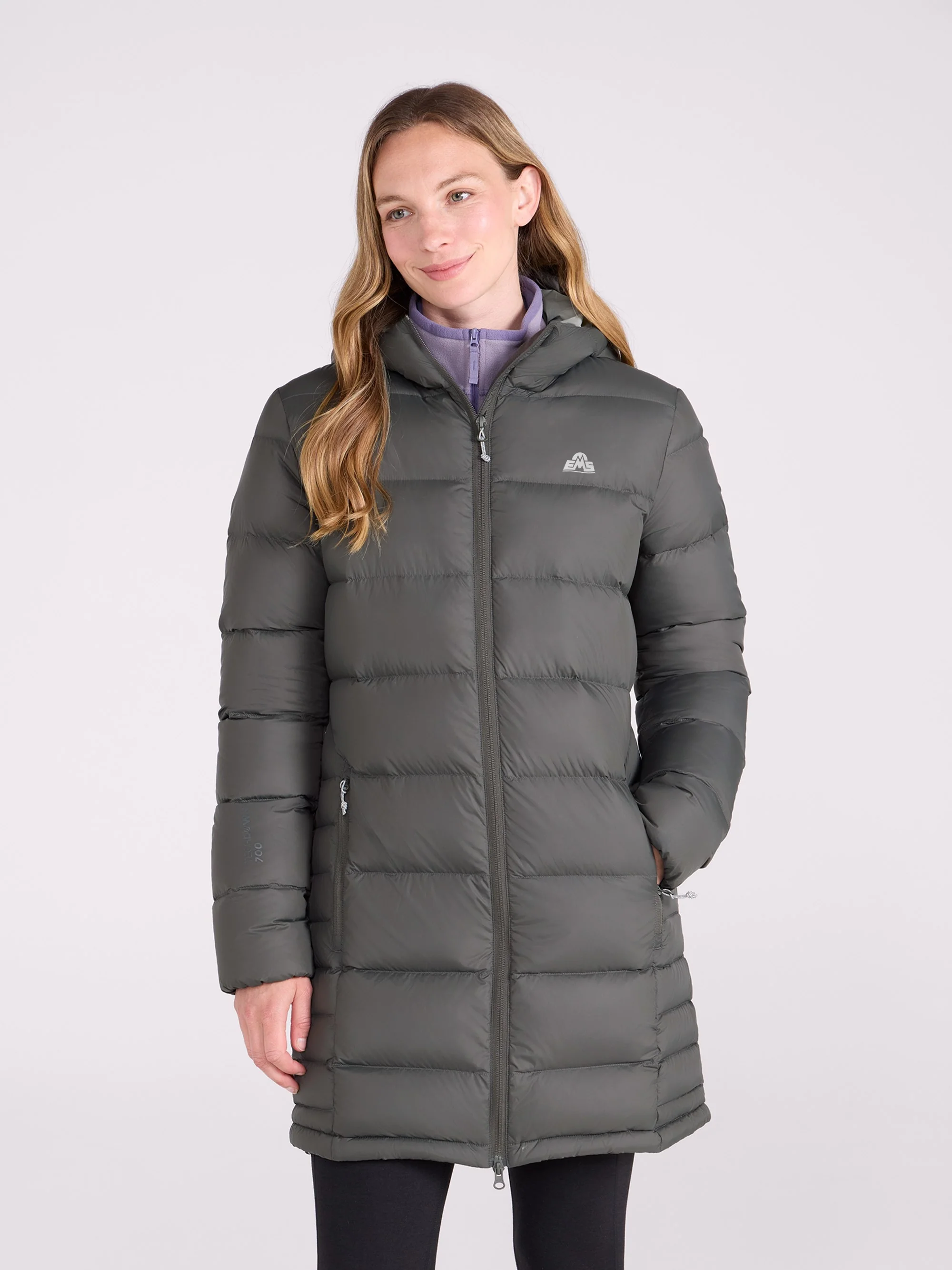 EMS Womens Stratus Packable Long Down Jacket - Image 12