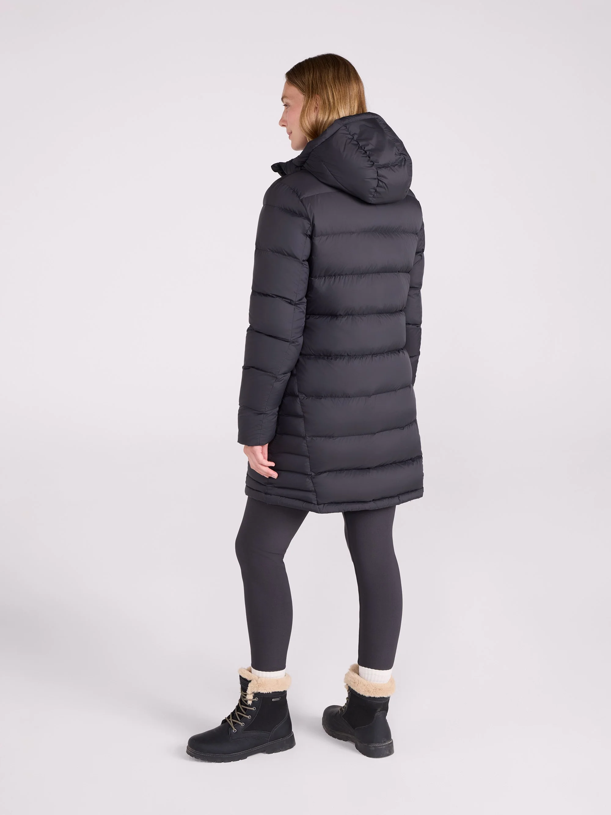 EMS Womens Stratus Packable Long Down Jacket - Image 4