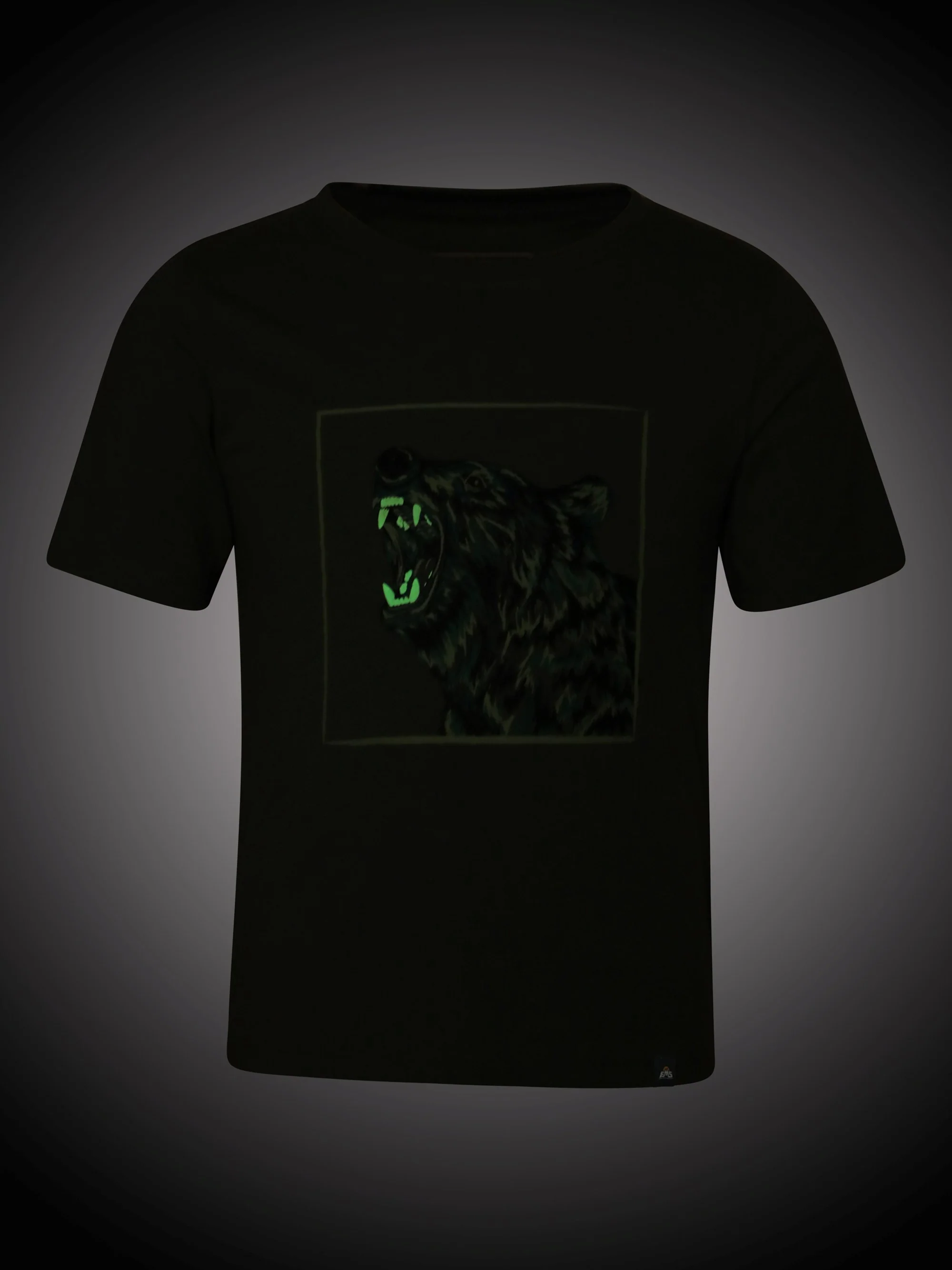 Glow In The Dark Bear Kids Short Sleeve Tee - Image 3