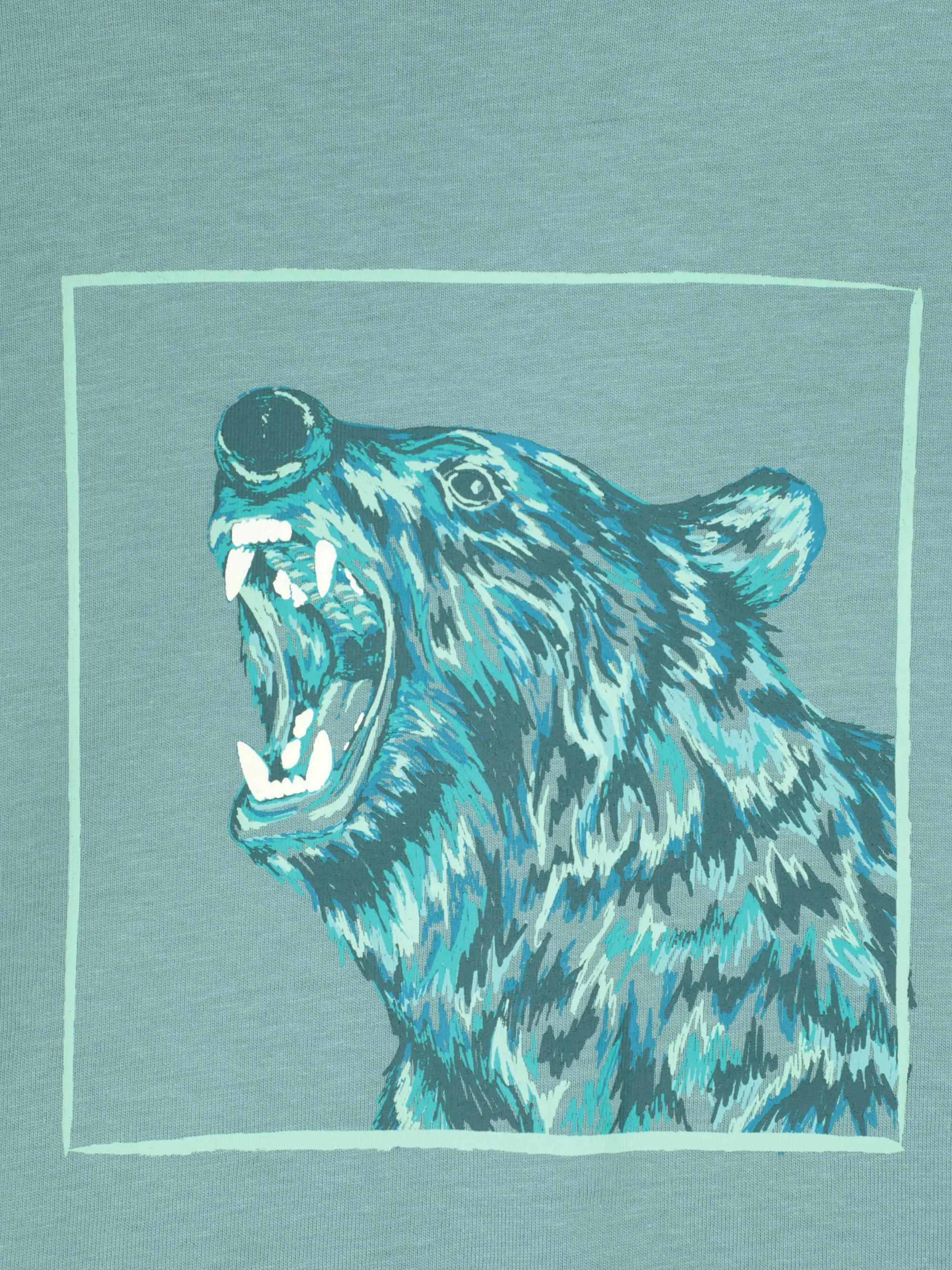 Glow In The Dark Bear Kids Short Sleeve Tee - Image 4