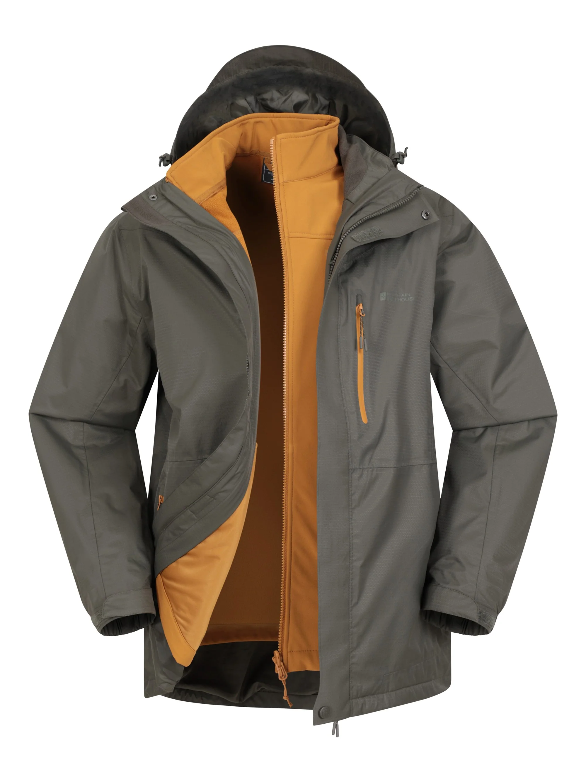 Mountain Warehouse Bracken Extreme Mens 3 In 1 Rain Jacket - Image 6