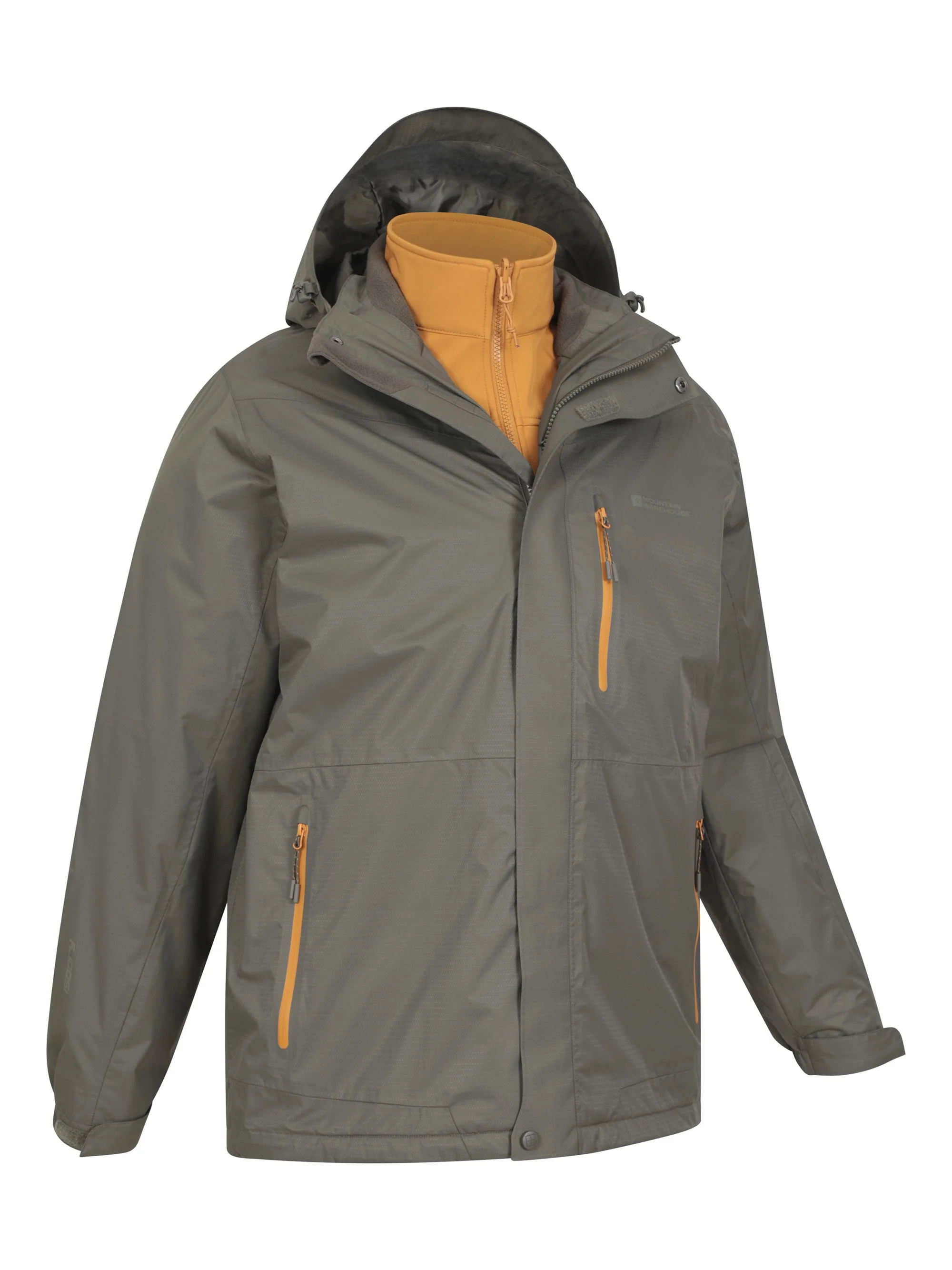 Mountain Warehouse Bracken Extreme Mens 3 In 1 Rain Jacket - Image 7