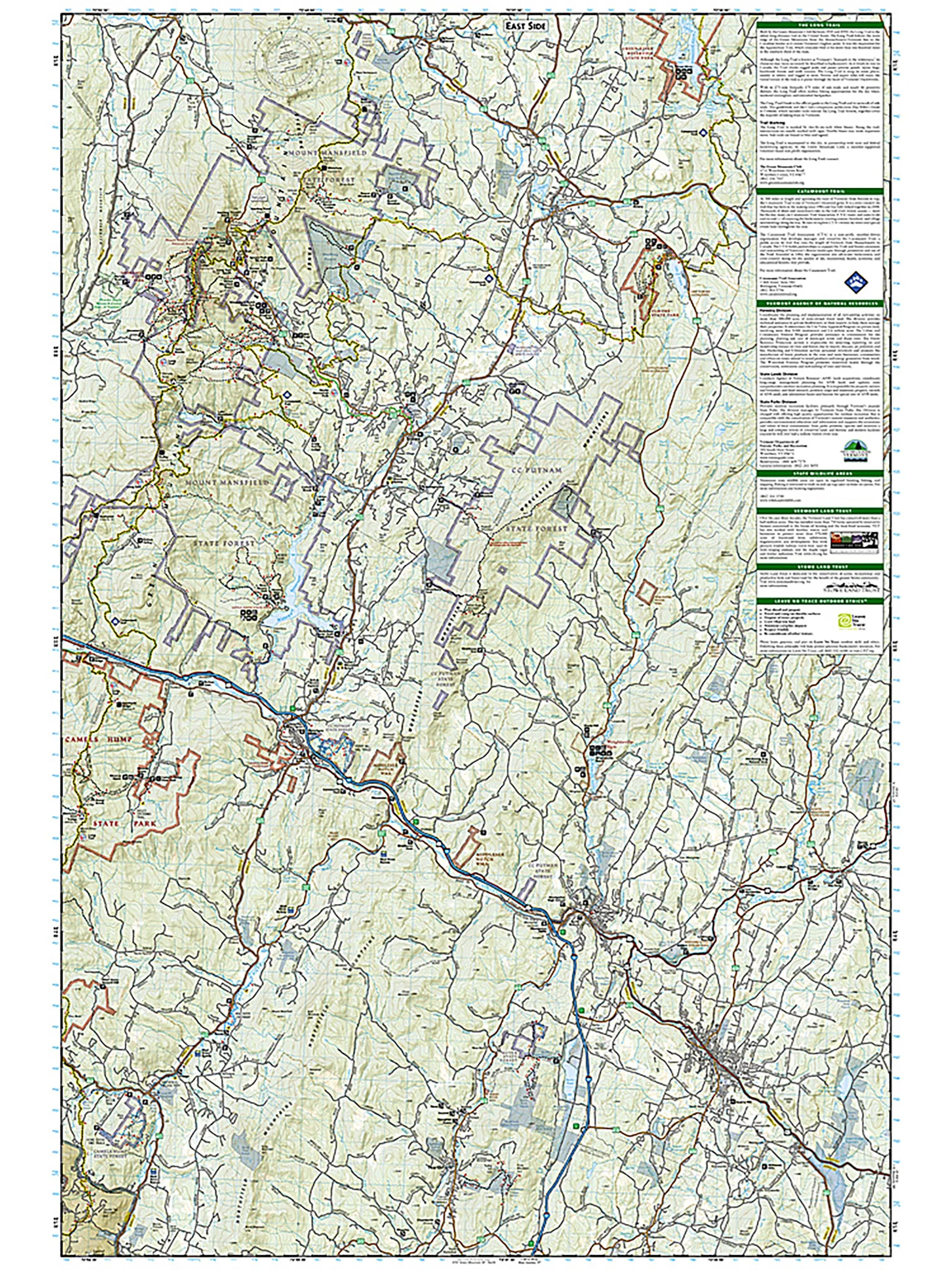 National Geographic Mount Mansfield, Stowe Map - Image 2