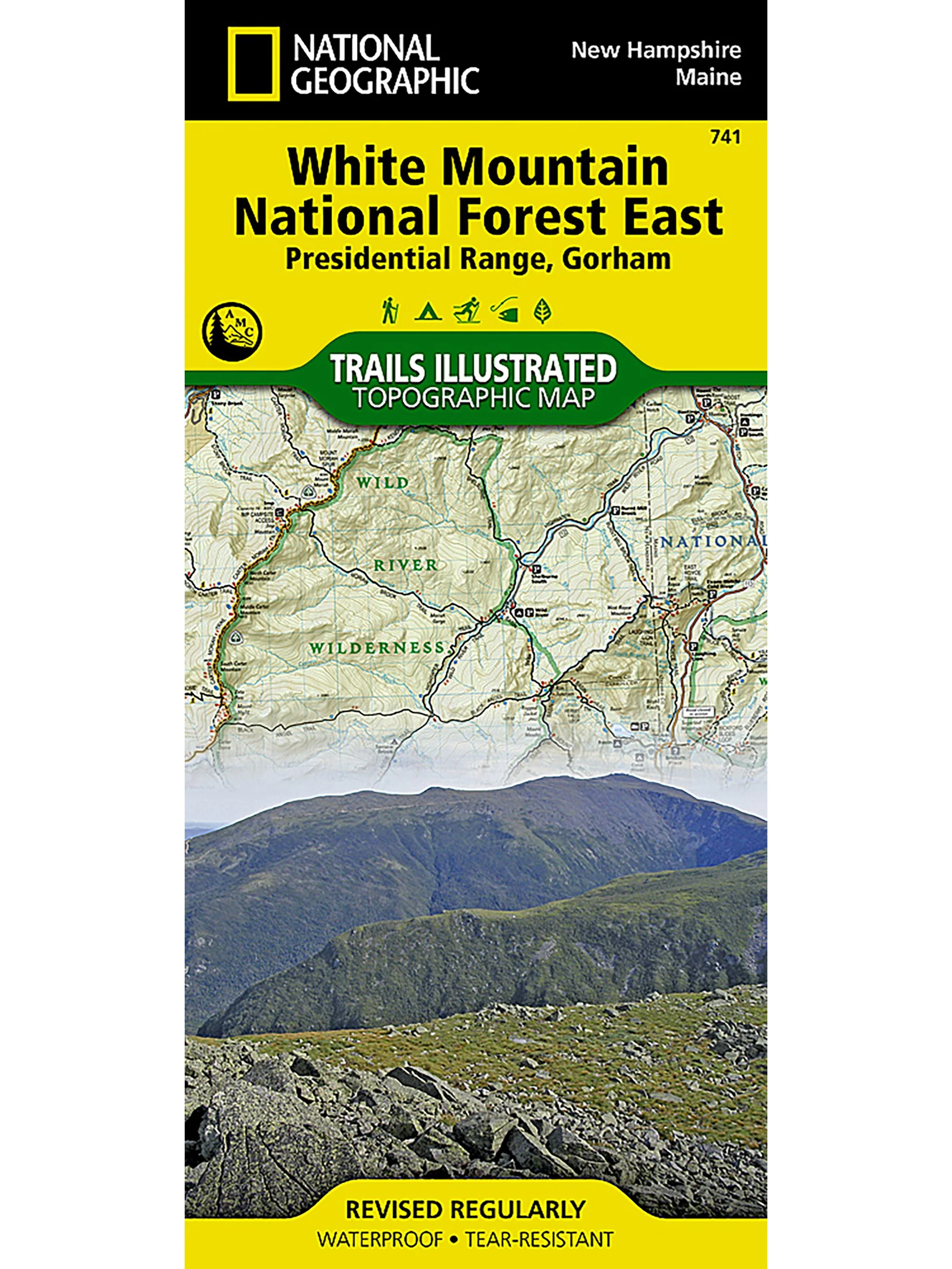 National Geographic White Mountain National Forest East Map [Presidential Range, Gorham]