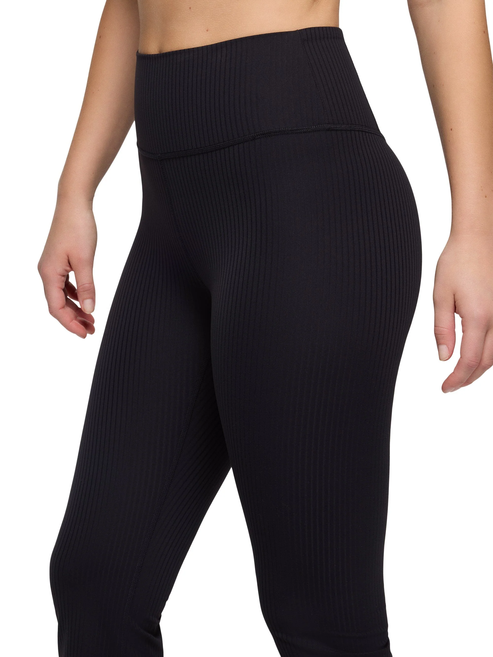 prAna Womens  Luxara Rib Flare Crop Leggings - Image 3
